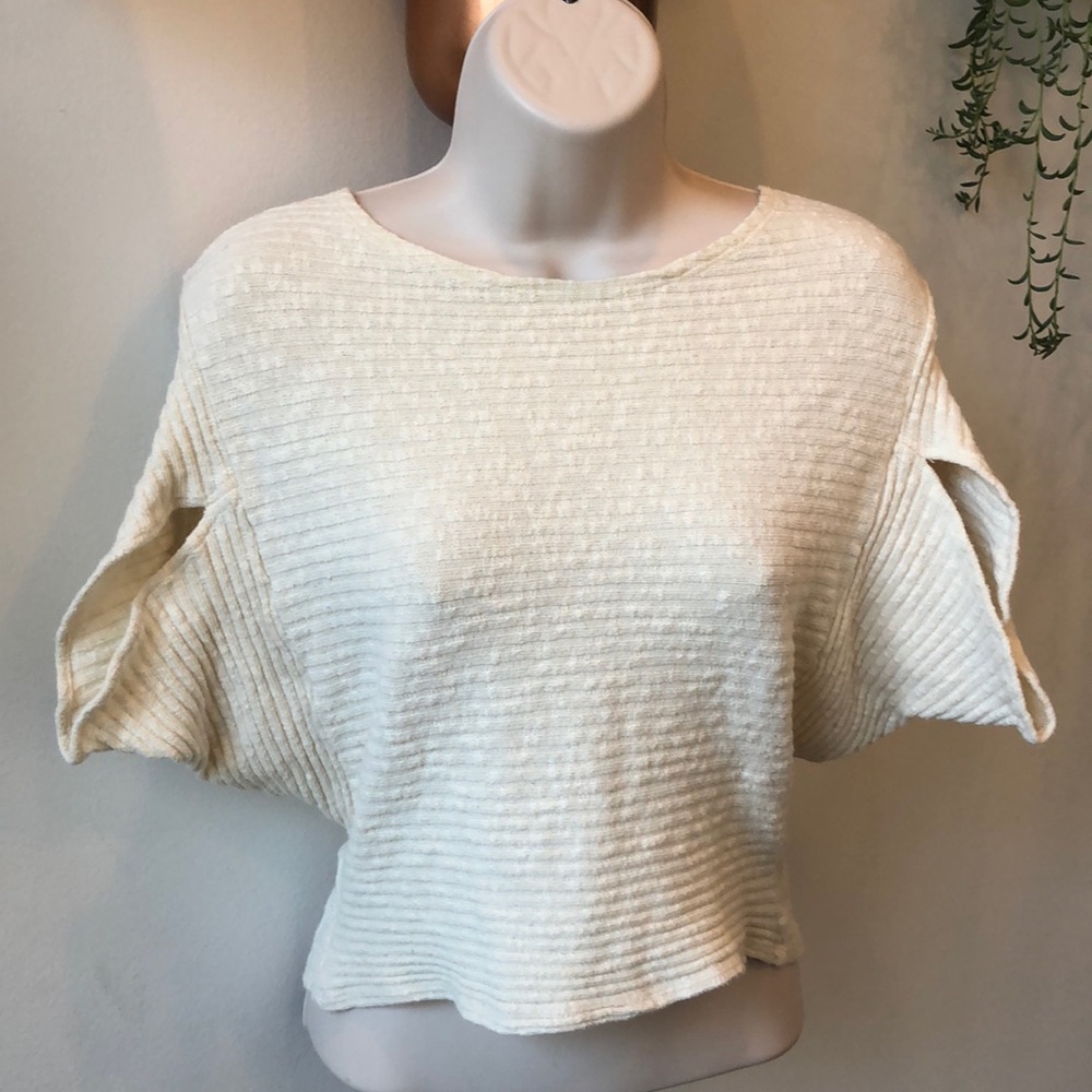 Anthropologie Meadow Rue Cream Top